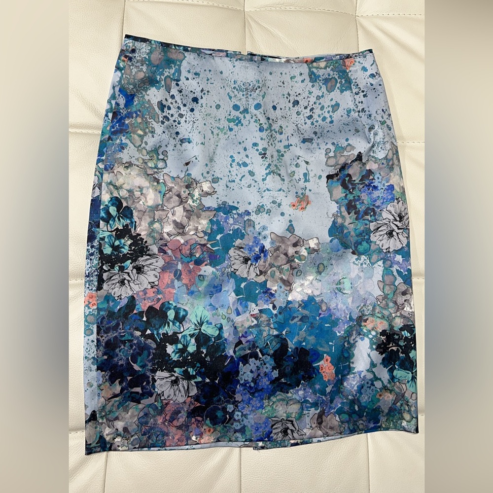 Floral Blue Women's Skirt